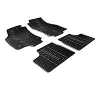 Satz Gummimatten kompatibel mit Opel Astra H 2004-2009 (T Profil 4-teilig + Montage-clips)
