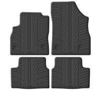 Gledring Satz Gummimatten kompatibel mit Opel Astra K 5 türer & Sportstourer 6/2015- (Handgeschaltet) (T Profil 4-teilig + Montage-clips)