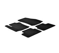 Satz Gummimatten kompatibel mit Opel Meriva B 2010- (T Profil 4-teilig + Montage-clips)