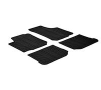 Satz Gummimatten kompatibel mit Volkswagen Golf IV 5 türer/Bora/Beetle & Seat Leon/Toledo 1M & Skoda Octavia I (T Profil 4-teilig + Montage-clips)