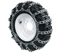 Satz Schneeketten Schneekette für Rasentraktor Aufsitzmäher 26x12.00-12