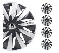 Satz Sparco Radzierblenden Lazio 16-Zoll Grau/Silber