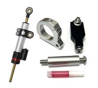 satzStoßdämpfer Fit FÜR Honda Fit Für FORZA 350 NSS350 2021 2022 2023 Motorrad Zubehör Lenkung Stabilisieren Dämpfer Halterung LuftfederungStoßdämpfer(Silver)
