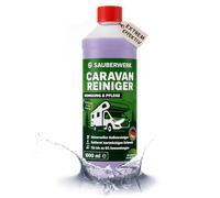 SauberWerk® - Profi Wohnwagen & Wohnmobil Reiniger für Aussen (1L Konzentrat) inkl. Versiegelung - Caravan-Reinigungsmittel & Reiniger (hochwirksam) - WoMo, WoWa & Boot Reinigung für 50 Anwendungen