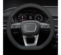 SAXCXCS Lenkradbezug Auto, für Nissan Qashqai J10 J11 J12 2019-2022 Lenkrad Bezug,Lenkrad Abdeckung weich bequem Steering Lenkradschoner,Autozubehör Innenraum,D-Type-A Black