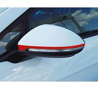 SB CarDesign Spiegelstreifen passend für VW Golf 7 Limo Variant Sportsvan GTI Stripes Außenspiegel (Rot)