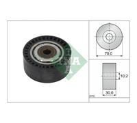INA Umlenk-/Führungsrolle, Keilrippenriemen Ø70mm 70mm für MERCEDES-BENZ 532 1146 10