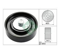 Keilriemenscheibe Metall 532 0835 10 INA für TOYOTA YARIS