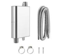 Schalldämpfer, 24mm Auspuff Schalldämpfer Auto für Stromerzeuger, Standheizung Zubehör mit Abgasschlauch und 2 Klammern für Eberspacher/Webasto (200CM Abgasschlauch)