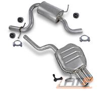 SCHALLDÄMPFER AUSPUFF FÜR SKODA OCTAVIA +COMBI VW GOLF 5 VARIANT JETTA 1.4 TSI