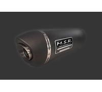 SCHALLDÄMPFER AUSPUFF HOMOLOGIERT MSR SUZUKI GS 500 E - F 2001/06 OVALFOX DARK EDELSTAHL