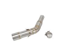 Schalldämpfer Auspuff Rohr Motorrad Für Vespa Für GTS125 Für GTS250 Für GTS300 2007-2020 Motorrad Motocross Auspuff Mittelrohr Edelstahl