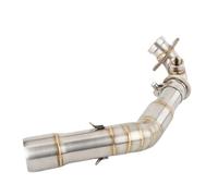 Schalldämpfer Auspuff Rohr Motorrad Für Vespa Für GTS125 Für GTS250 Für GTS300 2007-2020 Motorrad Motocross Auspuff Mittelrohr Edelstahl