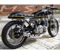 SCHALLDÄMPFER KOMPLETTANLAGE ABE MSR AUSPUFF MOTORRAD VINTAGE SUZUKI GS 500 550 1978/81 4/1 RECHTS ROUNDCIL RSVS