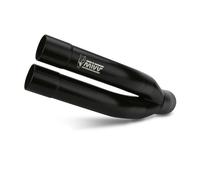Schalldämpfer Slip-On MIVV Genehmigt Doppelt Gun Schwarz für Yamaha 250 YZF R25