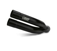 Auspuff MIVV Double Gun Schwarz Stahl Schwarz kat YAMAHA MT-03 2016 > 2023