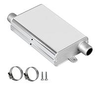 Schalldämpfer Standheizung aus Aluminiumlegierung, 22 mm Auspuff Schalldämpfer, Standheizung Auspuff mit verdickten Clips und Schrauben,Abgasschlauch Auto-Lufterhitzer Zubehör für Auto Auspuffanlagen