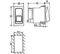 HELLA 6RH 007 832-411 Schalter