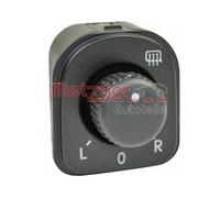 Schalter, Spiegelverstellung METZGER 0916372 GREENPARTS für VAG, fahrerseitig