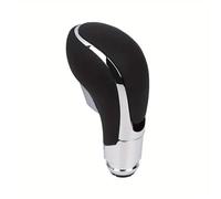 Schaltknauf Abdeckung Für Verano 2012-2017 Für Vauxhall Für Opel Für Insignia 2009-2013 PU-Leder-Auto-Schaltknauf Stick Kopf Griffhebel Gang Schaltkopf(Schwarz)