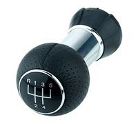 Schaltknauf für VW Golf 2 3 4 5 6 Polo 6N 9N für Passat 35i B5 B6 - 5 Gang - Schwarz - Chrom - Schalthebel - Hebel Knauf für Gangschaltung - Handschalthebel für Schaltgetriebe 12mm - A0260-2