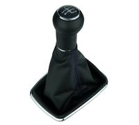 Schaltknauf mit Schaltsack für VW Golf 4 IV Bora 5 Gang Blau Rahmen Chrom 12mm