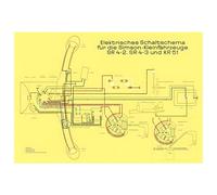 Schaltplan Farbposter (72x50cm) SR4-2, SR4-3, KR51 (beidseitig Glanzcello, schmutzabweisend)