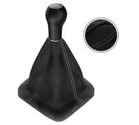Schaltsack Echtleder mit Schaltknauf für VW Golf 4 / Bora 23mm 5 Gang Naht grau