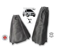 Schaltsack Handbremsmanchette Fur Ford Transit Connect 02-13 Leder Naht Weiss