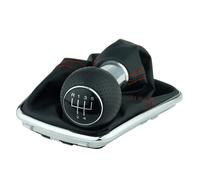 Schaltsack mit Schaltknauf für VW Golf 4 IV Bora 5 Gang Rot Chrom Rahmen