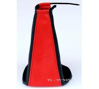 Schaltsack Schaltmanschette FORD GALAXY MK1 Bj.95-00 Echt Leder Rot - Schwarz