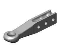 Scharmüller - 00651224A01 - Abschleppoese Diameter 40 mm H-Schaft 80x60 3-Loch Diameter 25 mm ISO 5692-2