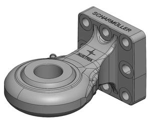 Scharmüller - 006521711A02 - Abschleppoese mit Flansch 110x100 mm, Kat. 4, Diameter 51 mm