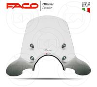 Windschild Hoch Alto Faco + Set Halterungen Für piaggio beverly Cruiser 500 2007