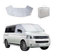 Scheibenabdeckung für VW T5 2003-2015, Frontscheibe Sonnenschutz Anti-UV/Frost/Eisfensterabdeckung, Auto Thermomatten Windschutzscheiben-Wickelabdeckung für VW T5 (VW T5 2003-2015)