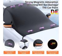 Scheibenabdeckung XXL Auto Frontscheibenabdeckung Winter Frostschutz-mit Magnet