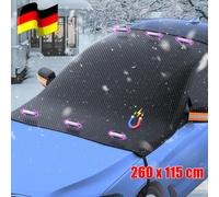 Scheibenabdeckung XXL Auto Frontscheibenabdeckung Winter Frostschutz mit Magnet