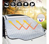 Scheibenabdeckung XXL mit Magnet Auto Frontscheibenabdeckung Winter Frostschutz