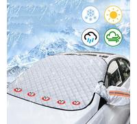 Scheibenabdeckung XXXL mit Magnet Auto Frontscheibenabdeckung Winter Frostschutz