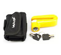 Vorhängeschloss Scheibe VECTOR Disc mini-Ø10mm-amarillo für Roller Ersatzteile