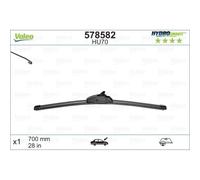 Valeo Hydroconnect 1x Flachbalkenwischer HU70 - Vorne - 700 mm | 1 Wischerblatt, einfache Montage, 578582