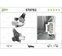 Scheibenwischermotor hinten für Links-/Rechtslenker 579763 VALEO für RENAULT