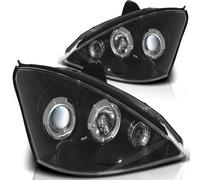 Scheinwerfer Angel Eyes passend für Ford Focus MK1 Facelift Bj. 01-04 Schwarz