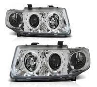 Scheinwerfer Angel Eyes passend für Seat Leon 1M / Toledo 1M Bj. 99-06 Chrom