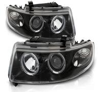 Scheinwerfer Angel Eyes passend für Seat Leon 1M / Toledo 1M Bj. 99-06 Schwarz