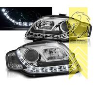 Scheinwerfer echtes LED Tagfahrlicht für Audi A4 B7 8E Limousine Avant chrom
