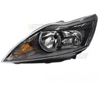 Scheinwerfer Halogen Links für Ford Focus MK2 Facelift Bj. 08-10 H1 H7 Schwarz