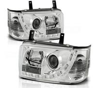 Scheinwerfer LED Tagfahrlicht Optik passend für VW T4 Bus Bj. 90-03 Chrom