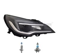 Scheinwerfer links inkl. OSRAM Lampen H7 H1 mit Tagfahrlicht für Opel Astra K