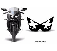 Scheinwerfer Ösen Grafiken Set Aufkleber Abdeckung Für Kawasaki Ninja 250R